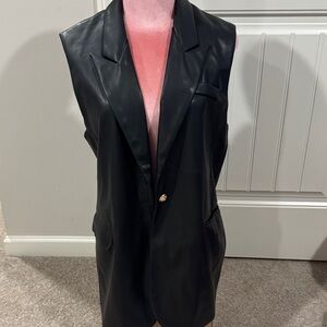 Rachel Zoe Black Sleeveless Vest